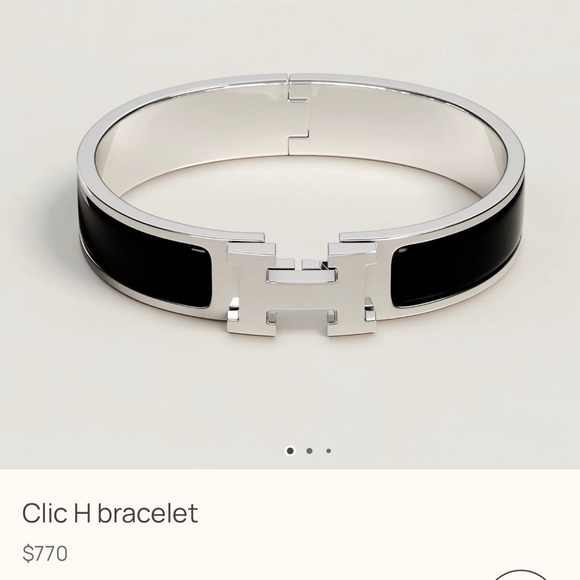 HERMES Clic H Bracelet Noir - Picture 1 of 15